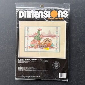 Vintage Dimensions Southwest Cross Stitch Kit Gloria Eriksen Cactus Desert